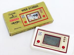 ◆◇Nintendo 任天堂 GAME＆WATCH ゲームウォッチ ワイドスクリーン オクトパス OC-22 1981年 箱付 動作確認済◇◆