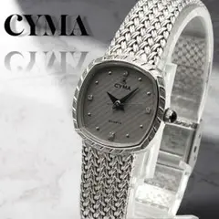 【美品】電池新品 CYMA 616 4P ダイヤ 腕時計 レディース