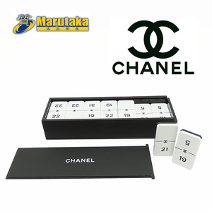 送料無料 シャネル ドミノ セット CHANEL ノベルティ 非売品 Domino 小物 白黒 プラスチック 希少 レア 逸品質屋 丸高 甲子園