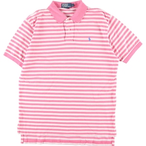 古着 ラルフローレン Ralph Lauren POLO by Ralph Lauren 半袖 ボーダー ポロシャツ メンズL /eaa332784 【SS2409_30%】