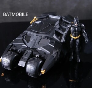 ★未使用 1/24 バットモービル ダイキャスト ミニカー フィギュア セット バットマン ダークナイト Batmobile Batman The Dark Knight 箱付