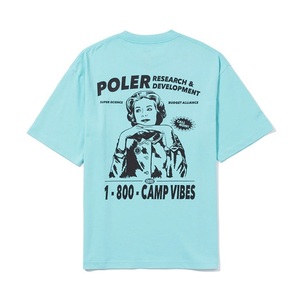 ☆Sale/新品/正規品 POLeR RND RELAX FIT TEE | Color： Mt.BLUE | Size：L | ポーラー/Tシャツ