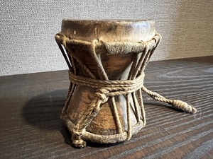 台湾製 アンティークミニ太鼓