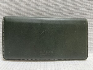 ☆新古品☆マーガレットハウエル/小さめ長財布/ボタン開閉/深緑