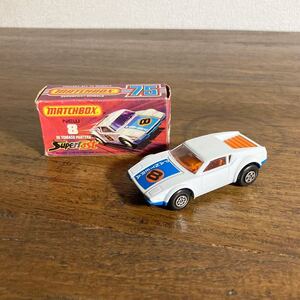 ビンテージ MATCHBOX ミニカー 8 DE TOMASO PANTERA 箱付き デトマソパンテーラ レズニー LESNEY マッチボックス イギリス製 当時物 レトロ