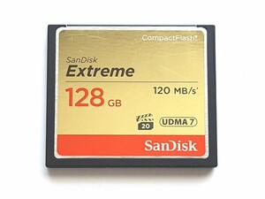 ☆美品☆ CFカード 128GB 800x サンディスク エクストリー厶 SanDisk Extreme コンパクトフラッシュ CompactFlash Card