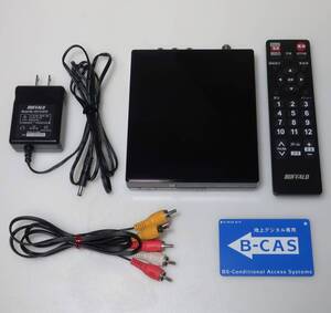 美品 BUFFALO テレビ用地デジチューナー DTV-S100 B-CASカード リモコン付