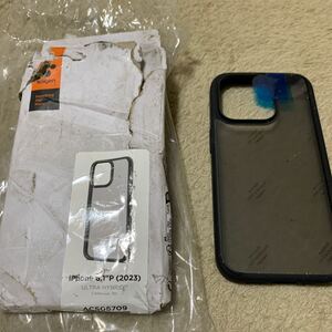 605t1326☆ Spigen iPhone 15 Pro ケース クリア バンパー 耐衝撃 黄変なし 半透明 さらさら 米軍MIL規格