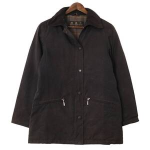 Barbour バブアー RICHMOND JACKET オイルドジャケット ブラウン (レディース 8) 中古 古着 A0180