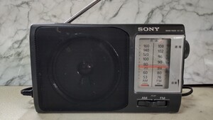 S1211 SONY ICF-801 AM&FMラジオ ポータブルラジオ/2バンドラジオ /ソニー 通電&ラジオ受信OK その他詳細動作未確認 現状品 JUNK