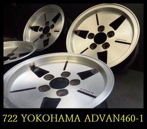 【722】★S02095　希少品▲YOKOHAMA ADVAN ADA 460-1 ホイール▲14x6JJ 5穴 PCD114.3 +15 4本