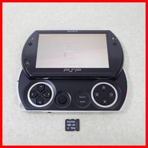 動作品 PSPgo プレイステーションポータブルgo 本体 PSP-N1000 + メモリースティックマイクロ M2 16GB まとめセット ソニー SONY【10