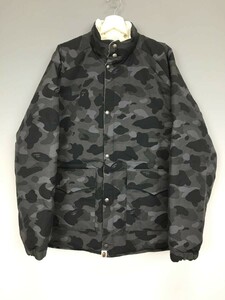 A BATHING APE アベイシングエイプ 1stカモ 猿迷彩 CLASSIC DOWN JACKET クラシックダウンジャケット リバーシブル サイズXL