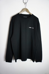 美品24AW UNIFORM EXPERIMENTユニフォームエクスペリメント 242026 長袖Tシャツ カットソー ロンT 黒1031O★2