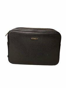 FURLA◆ショルダーバッグ/-/BLK/無地//