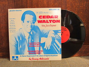 Jamey Aebersold●CEDAR WALTON VOLUME 35 Nine Jazz Originals JA1254●200808t1-rcd-12-jzレコード12インチジャズレッスンLP