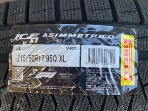 新品未使用 ピレリ アイスシンメトリコ PIRELLI ICE ASIMMETRICO 215/50 R17 2020年 33週 製造 室内保管 スタッドレス 215/50/17 4本セット