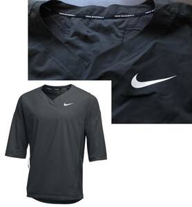 【既決USA】NIKE ・ナイキ@胸元【NIKE.】ロゴ入野球七分袖VネックJKT【NIKE Men