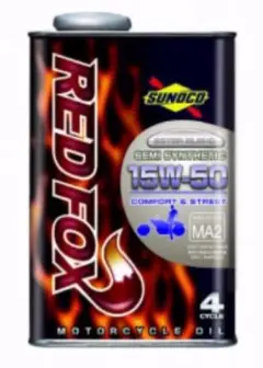 送料無料 1L×10缶SUNOCO REDFOX オイル 15Ｗ-50部分合成