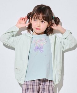 any FAM kids★新品　UVカット さらさら パーカー　ミント系 オンワード樫山★size１５０ 