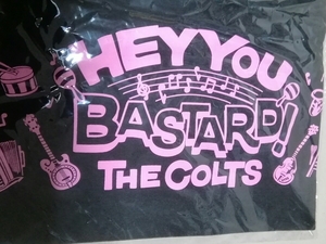 新品未使用　Tシャツ　XLサイズ　ザ・コルツ　HEY YOU BASTARD ブラック×ピンク