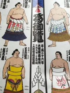 大相撲 平成26年 春場所 絵番付 (力士一覧)