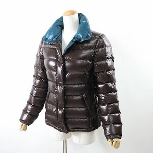 3-DB100【美品】モンクレール MONCLER 国内正規品 ダウンジャケット ブラウン 00 レディース