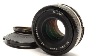 ★美品★ Nikon Ai-s NIKKOR 50mm F1.8 Lens ニコン レンズ キレイ 完動 ◆892