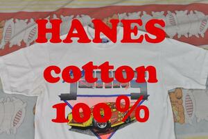 ヘインズ Tシャツ 12348ｃドラッグカー ビンテージ綿100％ HANES