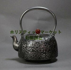 品質保証 超人気 鉄瓶 急須を入れる 砂鉄製ティーポット純粋な手水を沸かして茶を煮る茶具 鉄瓶 Q0415