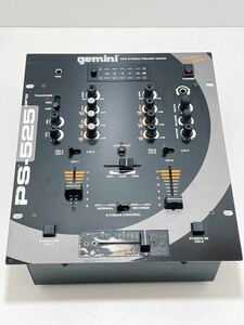 Q029 B★ gemini ジェミナイ PRO STEREO PREAMP MIXER DJミキサー　プリアンプ プラチナシリーズ　PS-525 Pro 通電OK