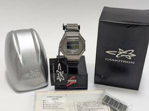 レア CASIO カシオ CASIOTRON カシオトロン TRN-100 T チタン 90s デジタル TRN-100BT-8 1670 VDB G-SHOCK DW- F- DB- CMD- TRN- 50 1997