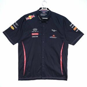 【送料無料】Pepe Jeans×Red Bull racing/ペペジーンズ×レッドブル レーシング/F1/レプリカチームシャツ/半袖/刺繍/ポケット/XLサイズ