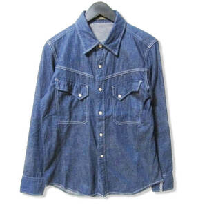 FULLCOUNT フルカウント 長袖デニムシャツ 4931 DENIM WESTERN SHIRTS San Antonio インディゴ 36 27106211