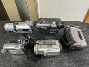 ジャンク5台★Hi8/MiniDV NV-GS250/NV-GS50/GR-DV700K/CCD-TR11/Simple Hi8 FS-1