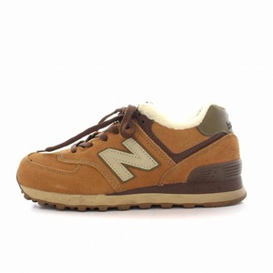 ニューバランス NEW BALANCE WL574TO スニーカー シューズ スエード ボア US5.5 22.5cm 茶 ブラウン /YM レディース