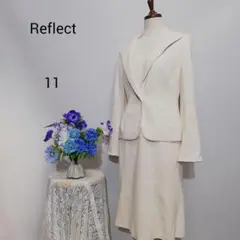 Reflect　極上美品　スカートスーツ　ベージュ系　11 サイズ