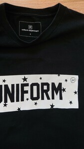 極美 黒 ２ Mサイズ uniform expriment Tシャツ ブラック フラグメント fragment design box logo スター 星 