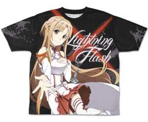 SAO ソードアート・オンライン 閃光のアスナ 両面フルグラフィックtシャツ 二次元コスパ アニメ tシャツ Lsize