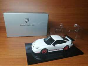 ディーラー箱 Porsche特注☆彡1/43 ポルシェ 911 GT3RS 996 ホワイト/レッド ①☆★美品