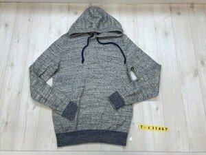 GAP ギャップ メンズ ニット フーディー パーカー 小さいサイズ XS 杢グレー