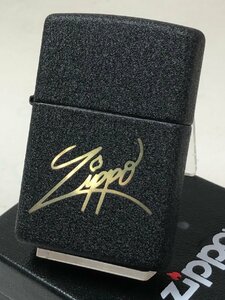 2021 Zippo お洒落なジッポロゴ/ブラッククラックル#48143 新品236