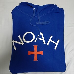 【Mサイズ】新品未使用 NOAH CORE LOGO HOODY ノア コアロゴ フーディー 青 blue パーカー スウェット