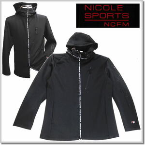 ニコルクラブフォーメン NICOLE SPORTS ライトダンボールニットジップアップパーカ 3464-9931-49(BLACK)-48(L) ゴルフ 未使用