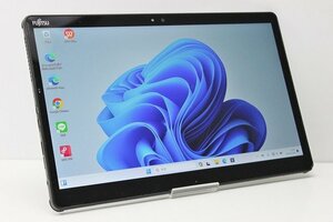 1円スタート タブレットPC Windows11 WPS office搭載 富士通 ARROWS Tab Q738 第7世代 Core i3 SSD128GB メモリ4GB カメラ 13.3インチ