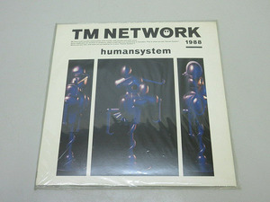  ★sz0439　TM NETWORK　human system　LP　歌詞カード付　TMネットワーク　宇都宮隆　小室哲哉　木根尚登　小室みつ子 アルバムレコード★