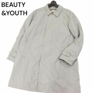 23SS★ BEAUTY&YOUTH ユナイテッドアローズ 通年 撥水 PERTEX★ バルカラー コート ステンカラーコート Sz.L　メンズ　I3T01504_A#O