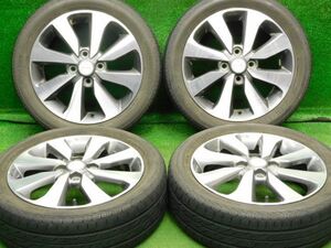 中古 ホイールタイヤ 4本 165/55R15 2018年製 6分山 ミツビシ ekカスタム 純正 ラジアル タイヤ ブリジストン ネクストリー