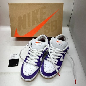 06w5515 ナイキ NIKE DUNK LOW PRO ISO ORANGE LABEL 26.5cm ローカット ホワイト/パープル スニーカー 中古品