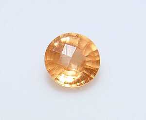 美品！　スペサルタイトガーネット　0.62ct ラウンド　チェスカット　ルース（LA-5275）